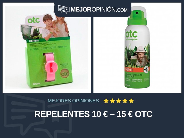 Repelentes 10 € – 15 € OTC