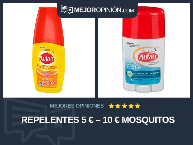 Repelentes 5 € – 10 € Mosquitos