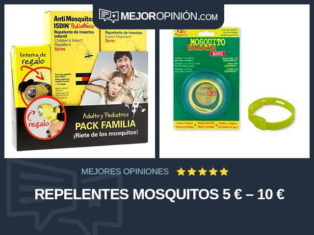 Repelentes Mosquitos 5 € – 10 €
