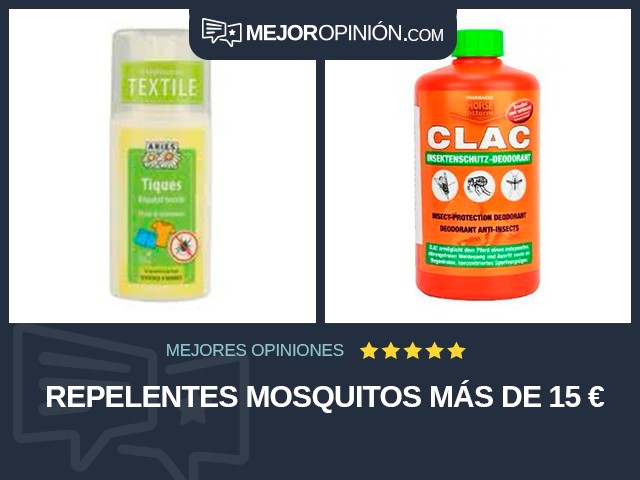 Repelentes Mosquitos Más de 15 €
