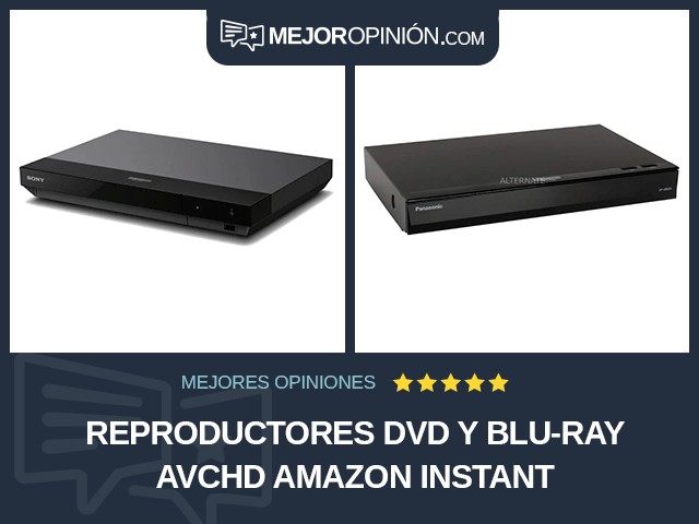 Reproductores DVD y Blu-ray AVCHD Amazon Instant
