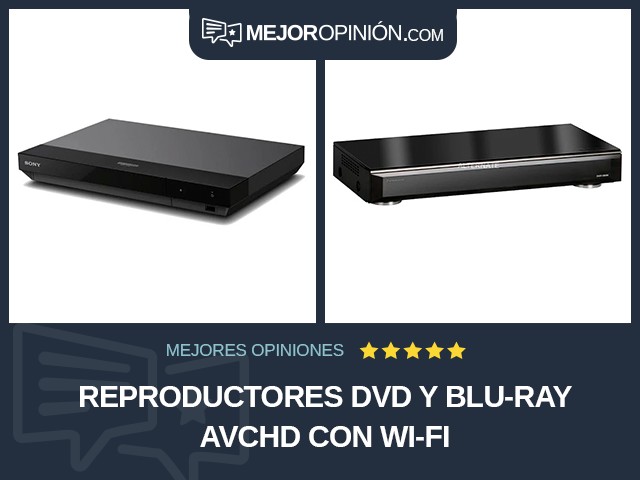 Reproductores DVD y Blu-ray AVCHD Con Wi-Fi