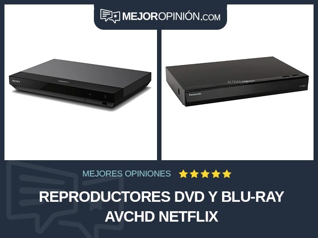 Reproductores DVD y Blu-ray AVCHD Netflix