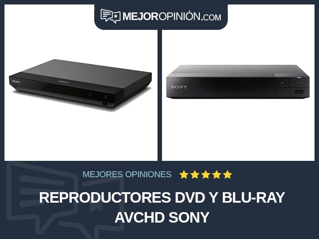 Reproductores DVD y Blu-ray AVCHD Sony