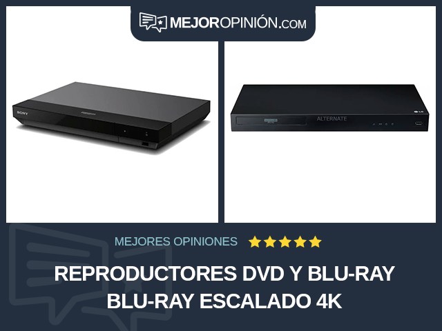 Reproductores DVD y Blu-ray Blu-ray Escalado 4K