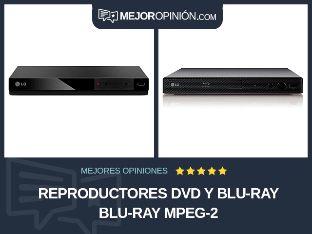 Reproductores DVD y Blu-ray Blu-ray MPEG-2