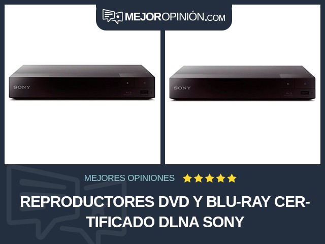 Reproductores DVD y Blu-ray Certificado DLNA Sony