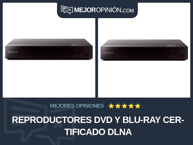 Reproductores DVD y Blu-ray Certificado DLNA