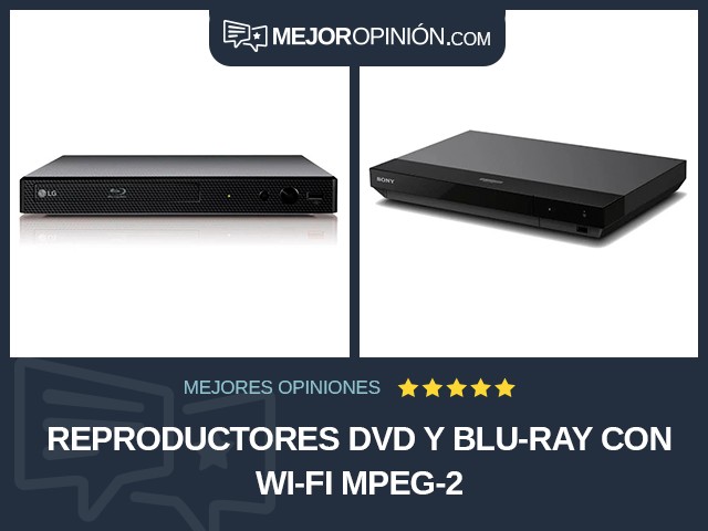 Reproductores DVD y Blu-ray Con Wi-Fi MPEG-2