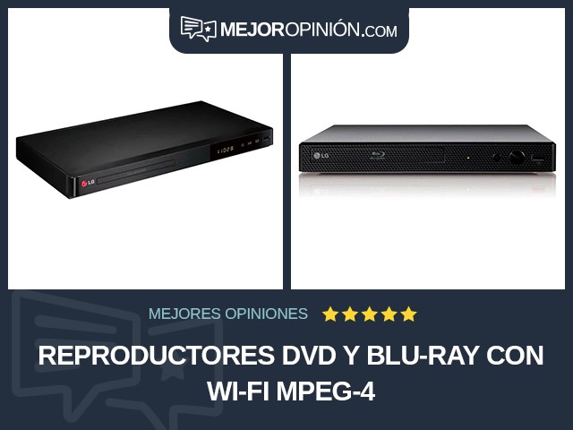 Reproductores DVD y Blu-ray Con Wi-Fi MPEG-4