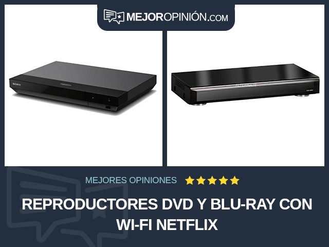 Reproductores DVD y Blu-ray Con Wi-Fi Netflix