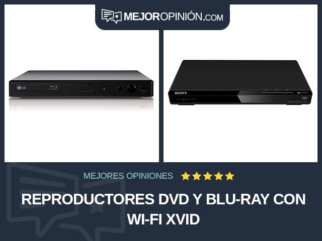 Reproductores DVD y Blu-ray Con Wi-Fi Xvid