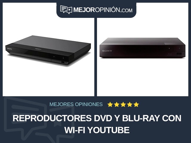 Reproductores DVD y Blu-ray Con Wi-Fi YouTube