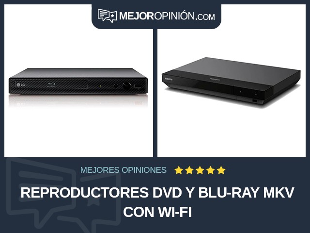 Reproductores DVD y Blu-ray MKV Con Wi-Fi