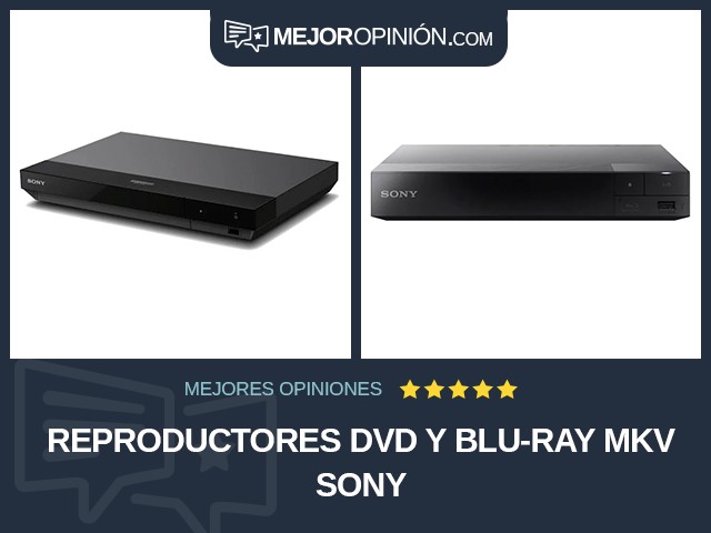 Reproductores DVD y Blu-ray MKV Sony