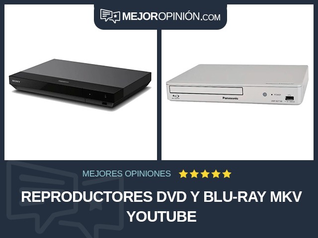 Reproductores DVD y Blu-ray MKV YouTube