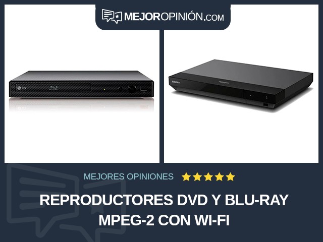 Reproductores DVD y Blu-ray MPEG-2 Con Wi-Fi