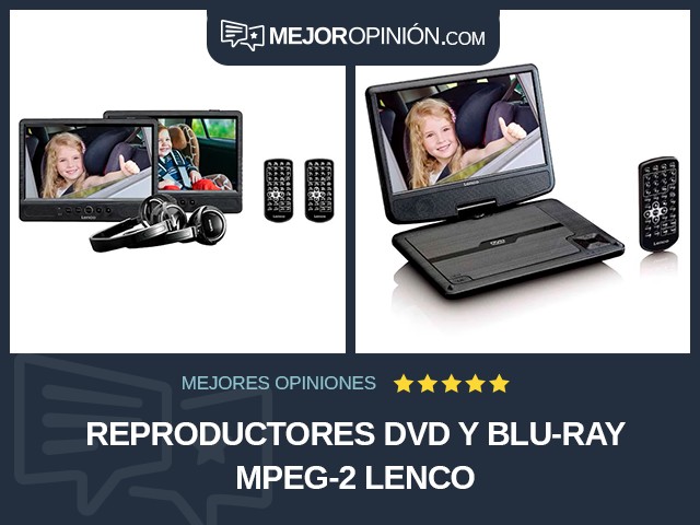 Reproductores DVD y Blu-ray MPEG-2 Lenco