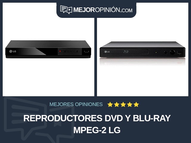 Reproductores DVD y Blu-ray MPEG-2 LG