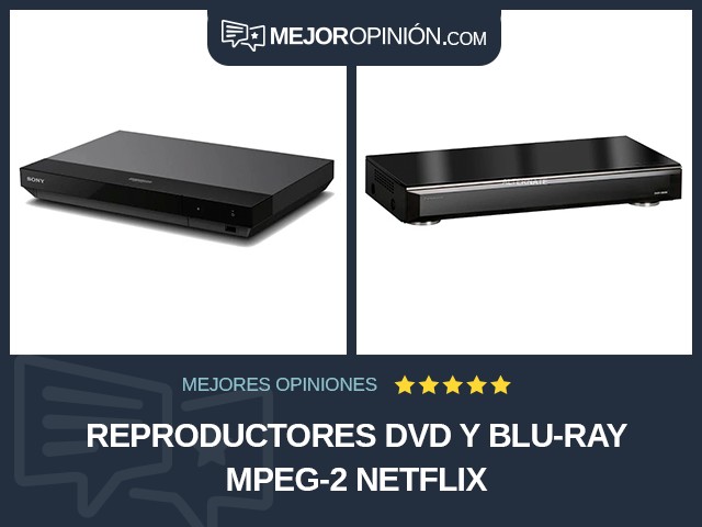 Reproductores DVD y Blu-ray MPEG-2 Netflix