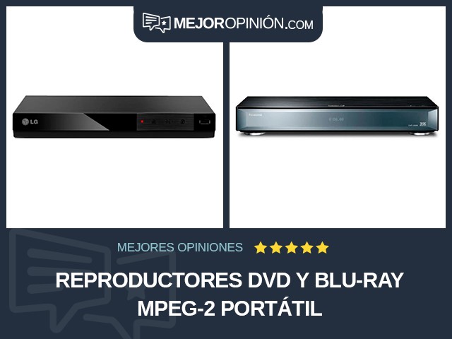 Reproductores DVD y Blu-ray MPEG-2 Portátil