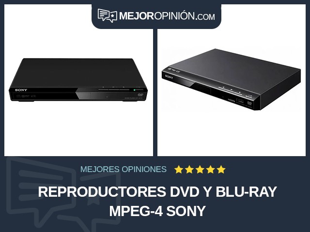 Reproductores DVD y Blu-ray MPEG-4 Sony
