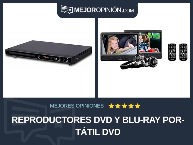 Reproductores DVD y Blu-ray Portátil DVD