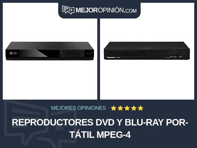 Reproductores DVD y Blu-ray Portátil MPEG-4