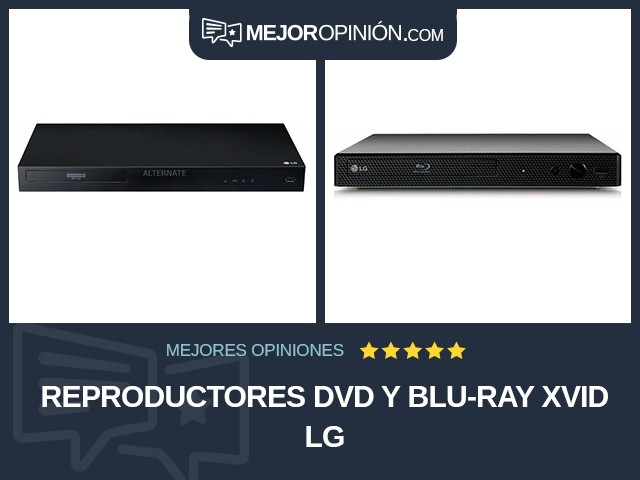 Reproductores DVD y Blu-ray Xvid LG