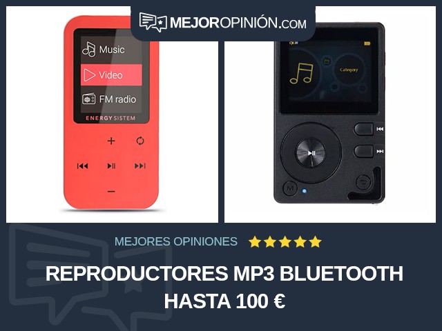 Reproductores MP3 Bluetooth Hasta 100 €