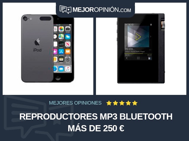 Reproductores MP3 Bluetooth Más de 250 €