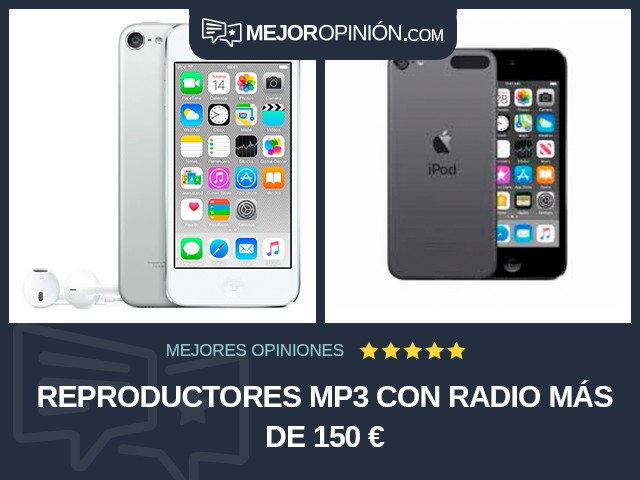Reproductores MP3 Con radio Más de 150 €