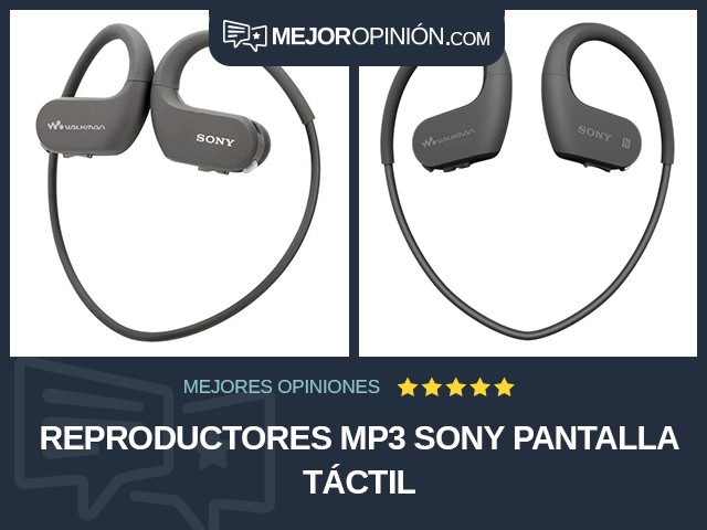 Reproductores MP3 Sony Pantalla táctil