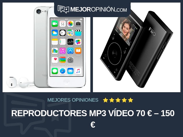 Reproductores MP3 Vídeo 70 € – 150 €