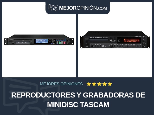Reproductores y grabadoras de MiniDisc TASCAM