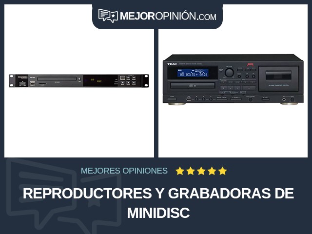 Reproductores y grabadoras de MiniDisc