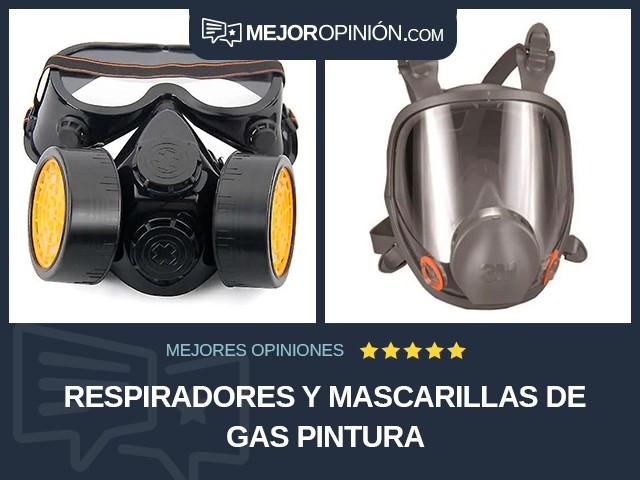 Respiradores y mascarillas de gas Pintura