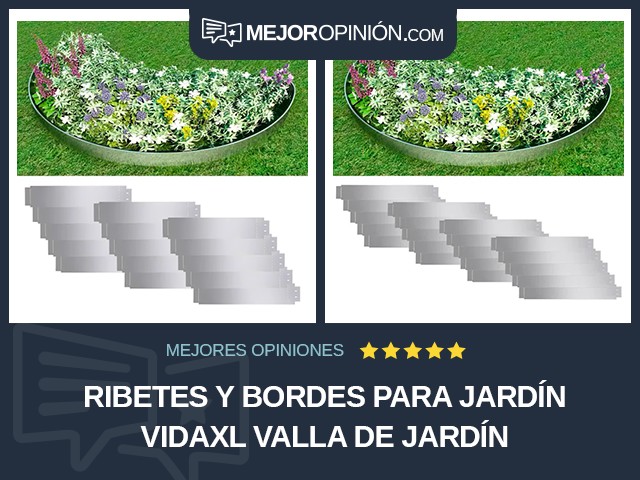Ribetes y bordes para jardín vidaXL Valla de jardín