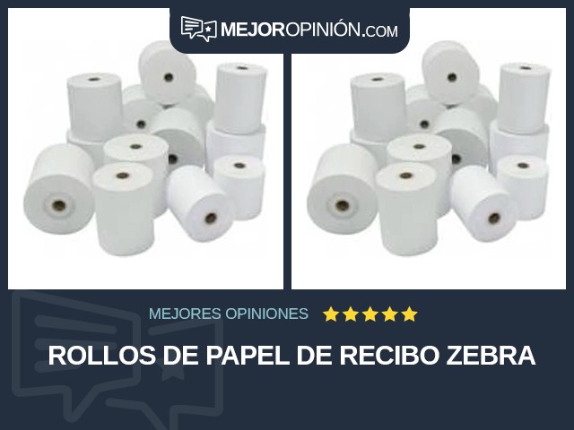 Rollos de papel de recibo Zebra