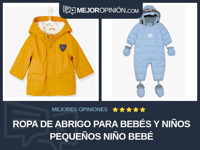 Ropa de abrigo para bebés y niños pequeños Niño Bebé