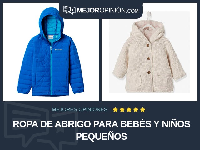 Ropa de abrigo para bebés y niños pequeños