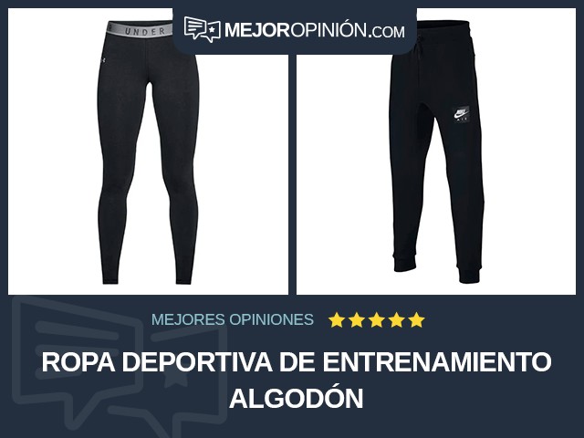 Ropa deportiva De entrenamiento Algodón