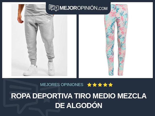 Ropa deportiva Tiro medio Mezcla de algodón