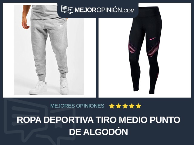 Ropa deportiva Tiro medio Punto de algodón