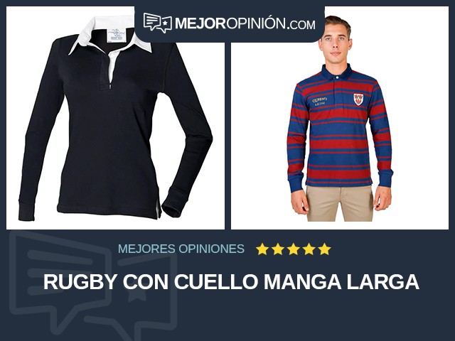 Rugby Con cuello Manga larga