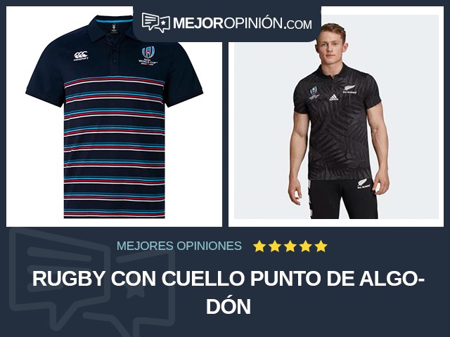 Rugby Con cuello Punto de algodón