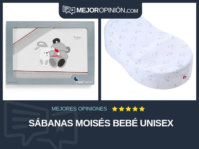 Sábanas Moisés Bebé unisex