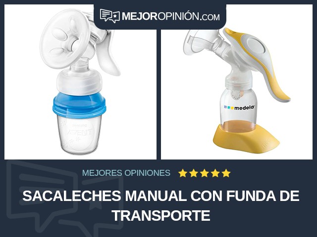 Sacaleches Manual Con funda de transporte