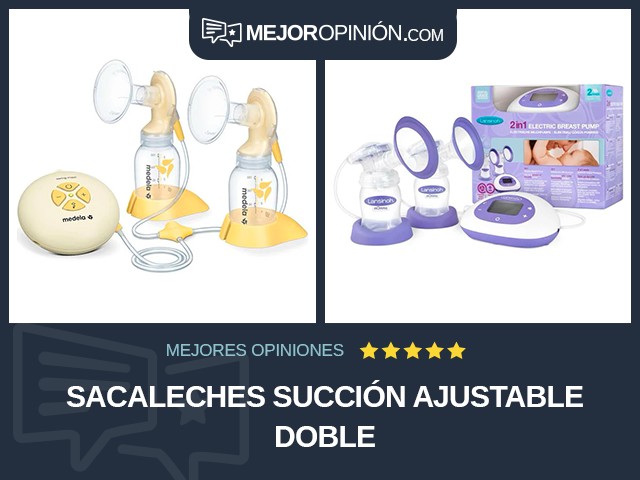 Sacaleches Succión ajustable Doble