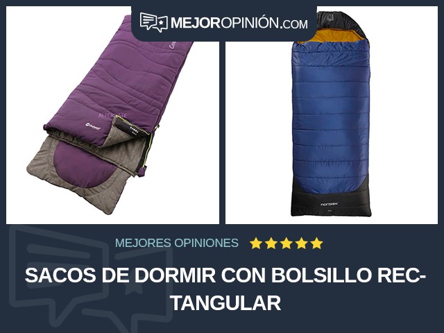 Sacos de dormir Con bolsillo Rectangular